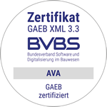 GAEB Zertifikat - AVA